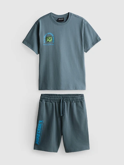 5-15yrs | Minecraft T-Shirt and Shorts Set