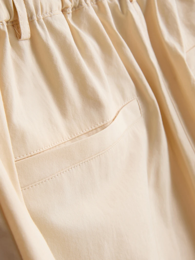 The Edit Pure Cotton Pleated Bermuda Shorts