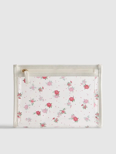 Floral Clear Cosmetic Bag