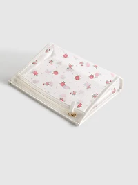 Floral Clear Cosmetic Bag