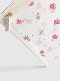 Floral Clear Cosmetic Bag