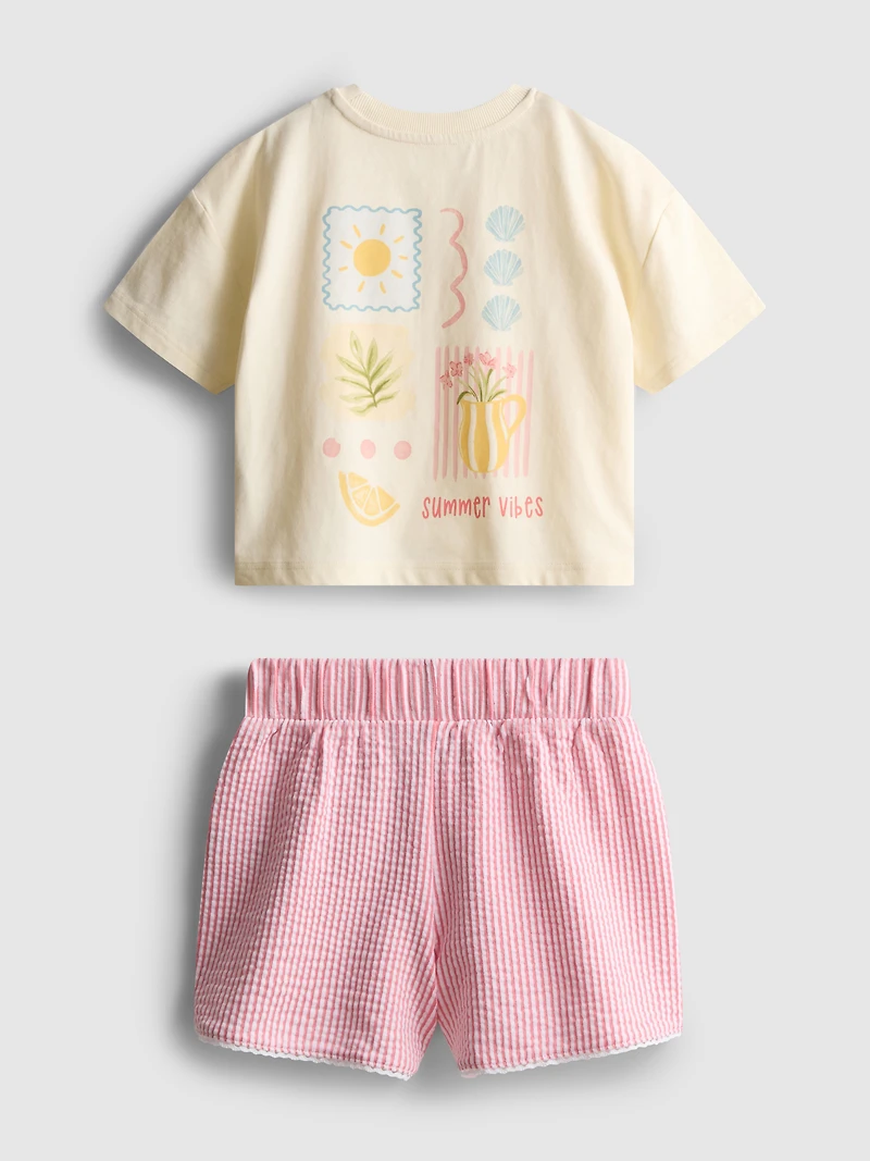 1.5-9yrs | Boxy T-Shirt and Shorts Set