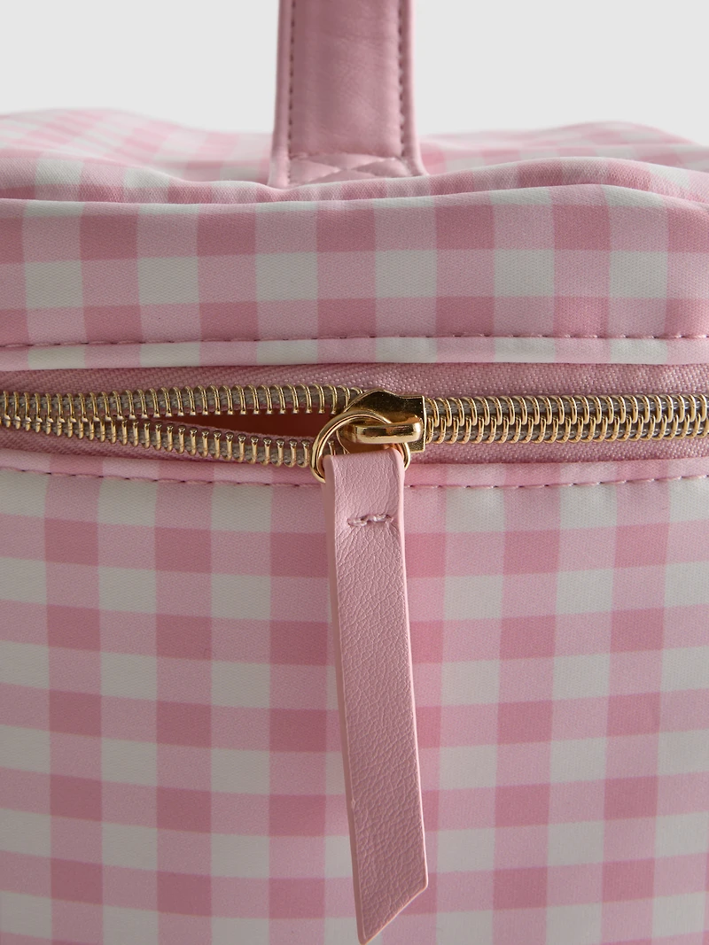 Gingham Vanity Case