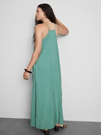 The Edit Strappy Beaded Column Midi Dress