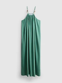 The Edit Strappy Beaded Column Midi Dress