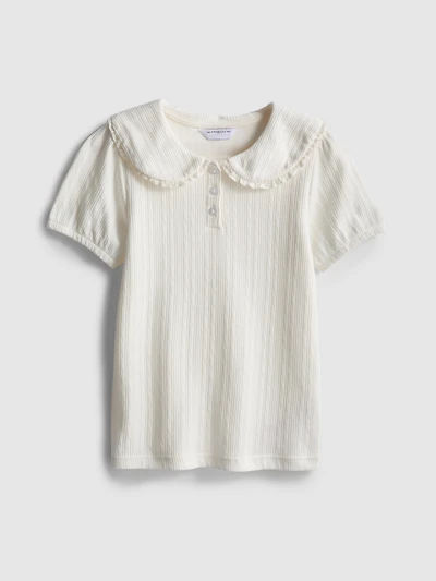 1.5-12yrs | The Edit Pointelle Collared Cotton Blouse