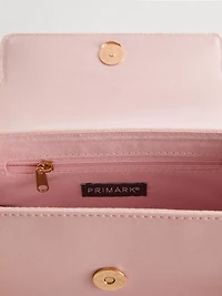 Faux Leather Top Handle Bag