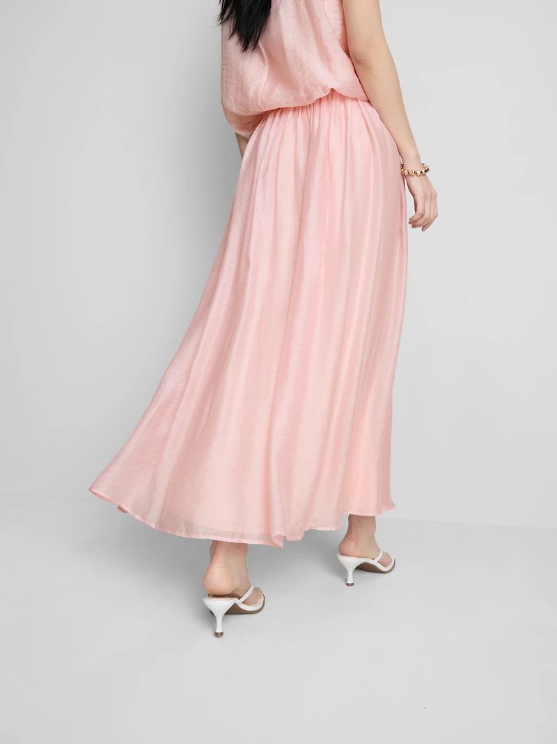The Edit A-Line Air Flow Midi Skirt