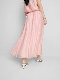 The Edit A-Line Air Flow Midi Skirt