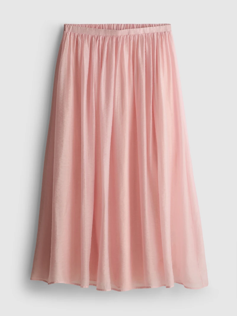 The Edit A-Line Air Flow Midi Skirt