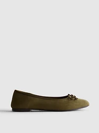 Bow-Front Ballet Pumps