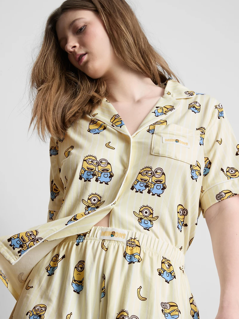 Despicable Me Minions Boyfriend Shorty Pajamas