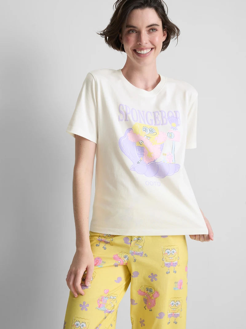 SpongeBob SquarePants OOTD Graphic Pajama Top
