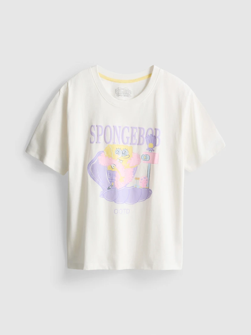 SpongeBob SquarePants OOTD Graphic Pajama Top