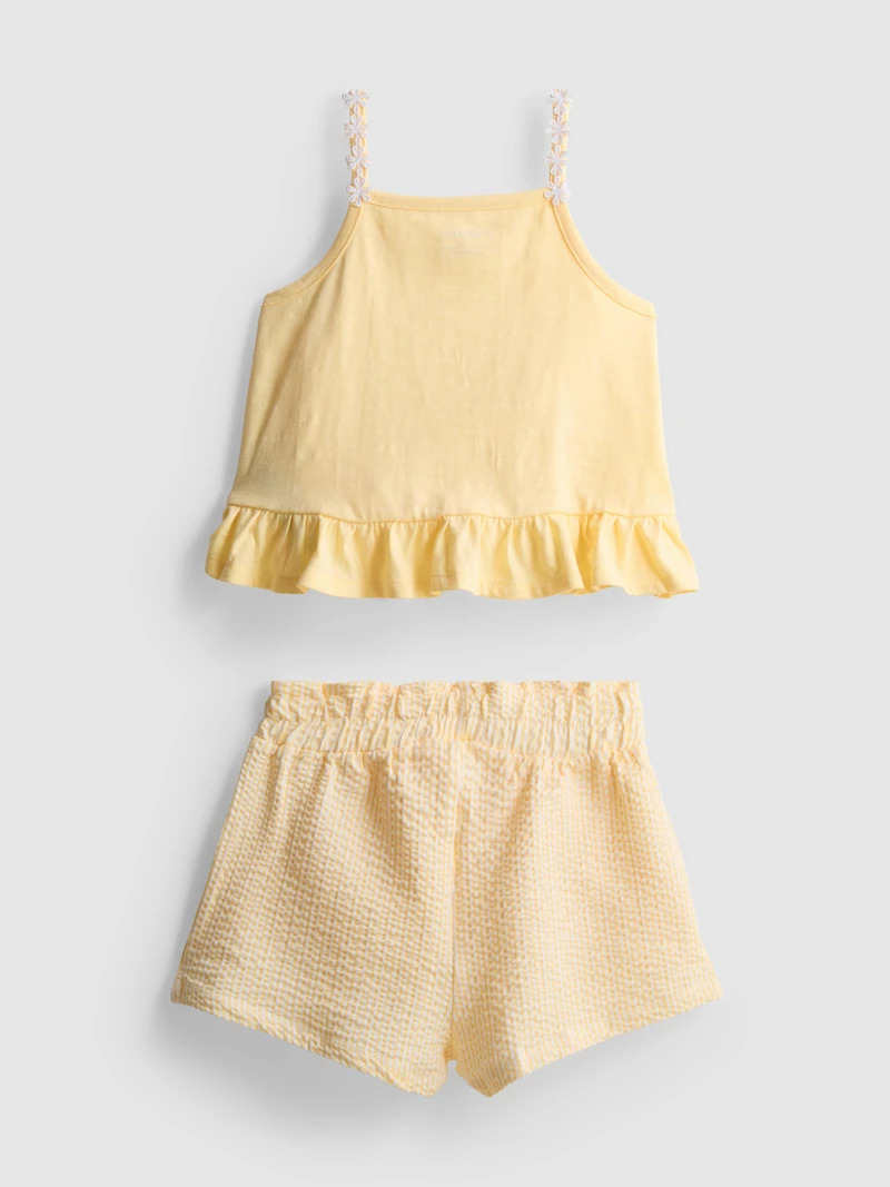 1-9yrs | Peplum Top and Shorts Set