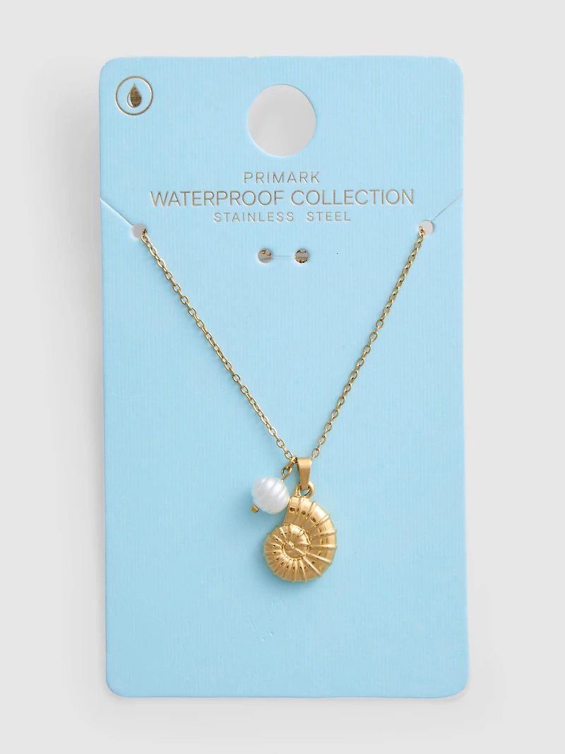 Waterproof Shell Charm Necklace
