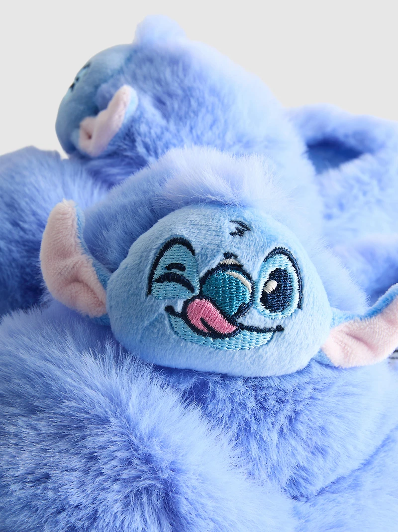 Disney's Stitch Fluffy Double-Strap Slippers