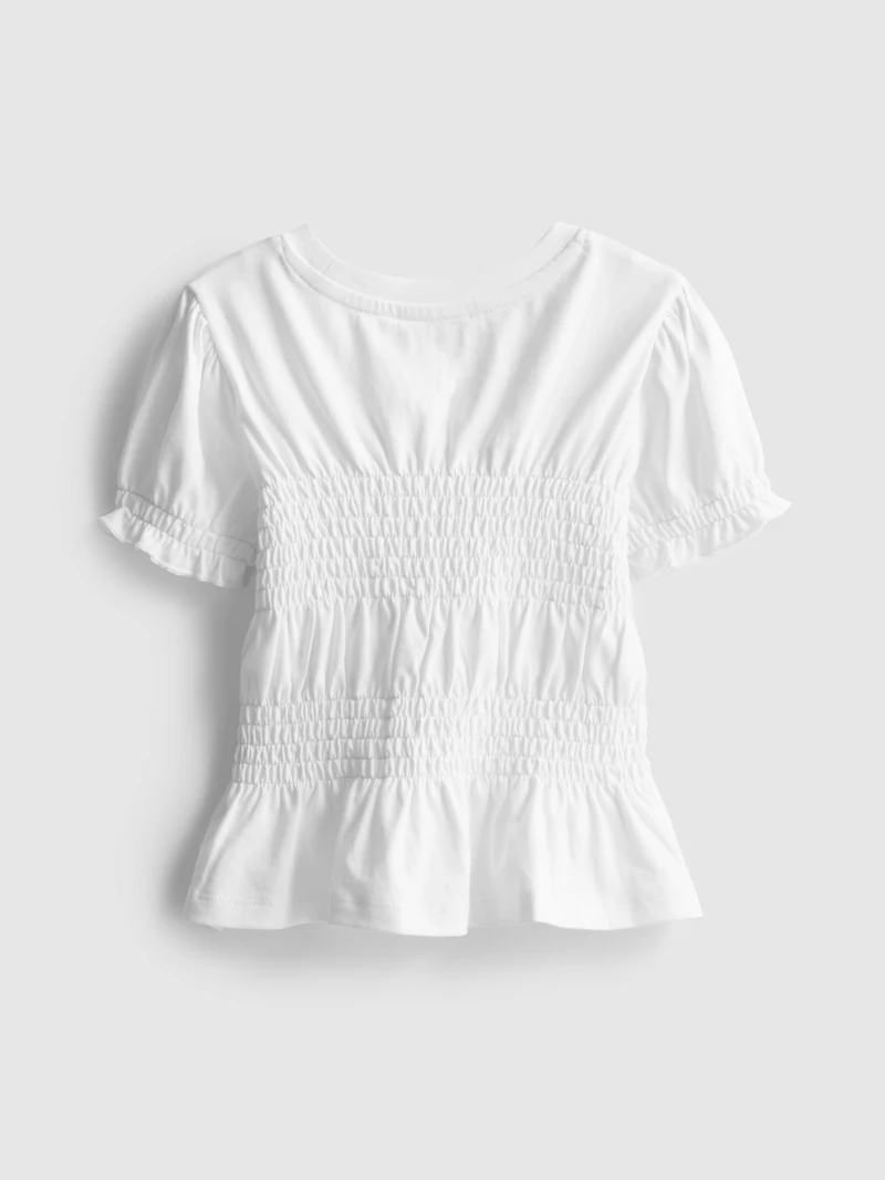 1.5-9yrs | Shirred Peplum Top