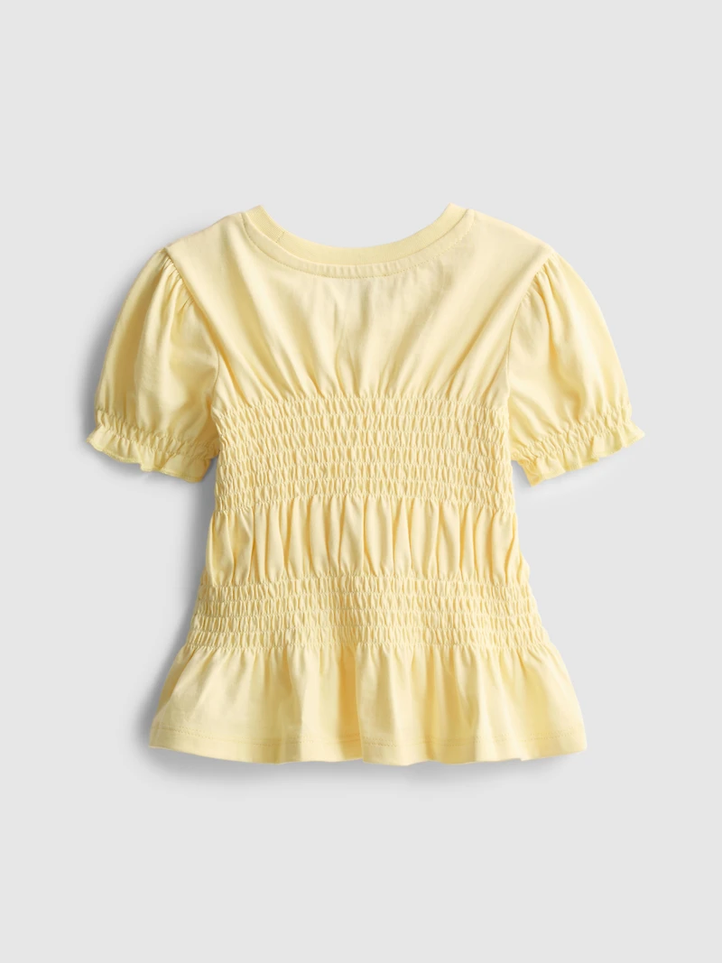 1.5-9yrs | Shirred Peplum Top