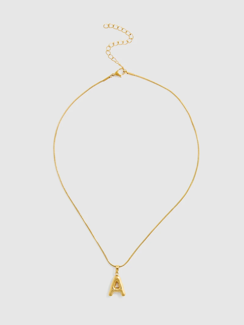 Waterproof Initial Necklace