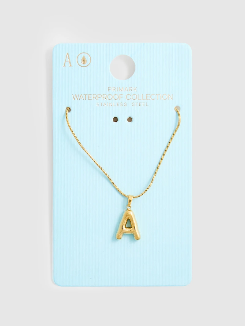 Waterproof Initial Necklace
