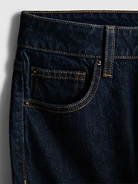 Mid-Rise Cotton Denim Straight-Leg Jeans
