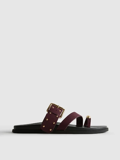 Paula Echevarría Studded Footbed Sandals