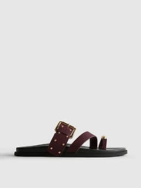 Paula Echevarría Studded Footbed Sandals