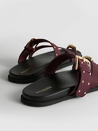 Paula Echevarría Studded Footbed Sandals