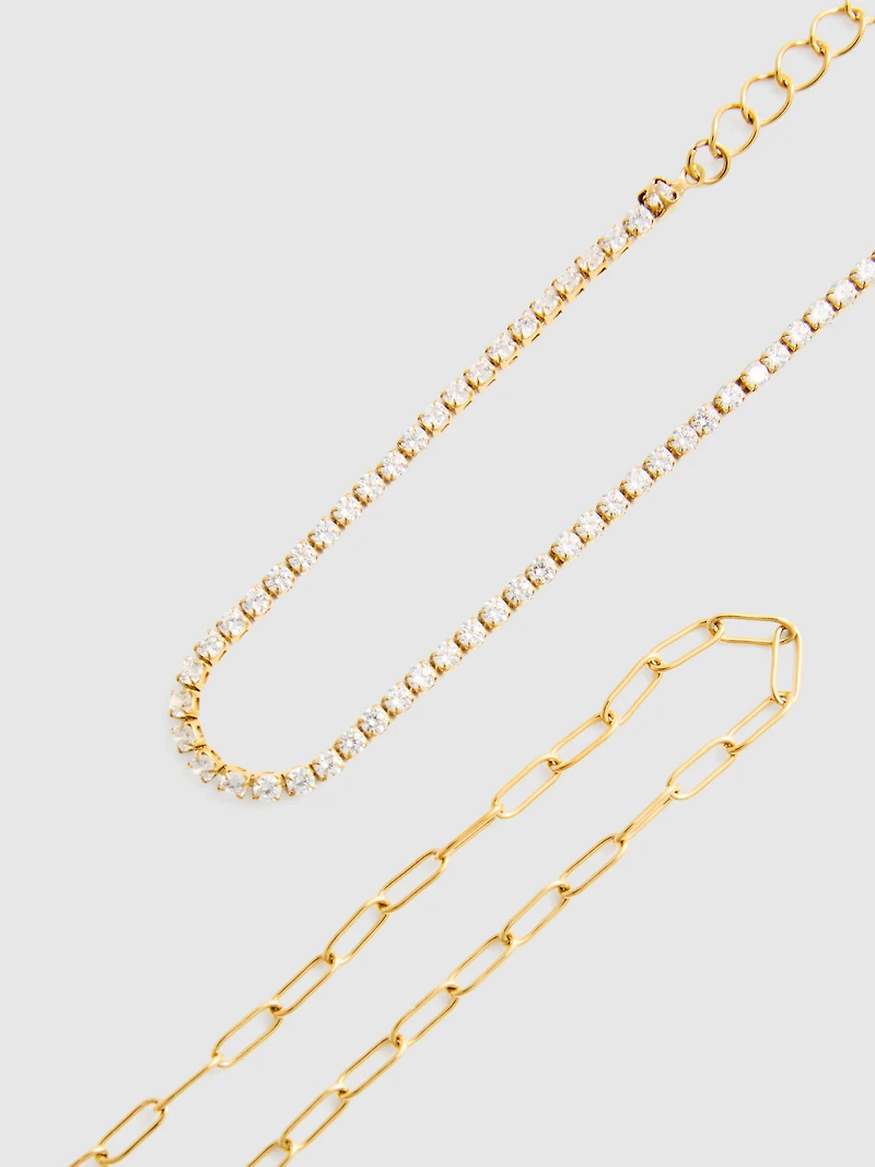 2pk Waterproof Mixed-Design Bracelets