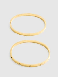 2pk Waterproof Slim Bangles
