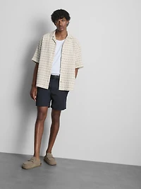 The Edit Textured Stripe Resort Shirt
