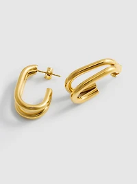 Waterproof Double Hoops