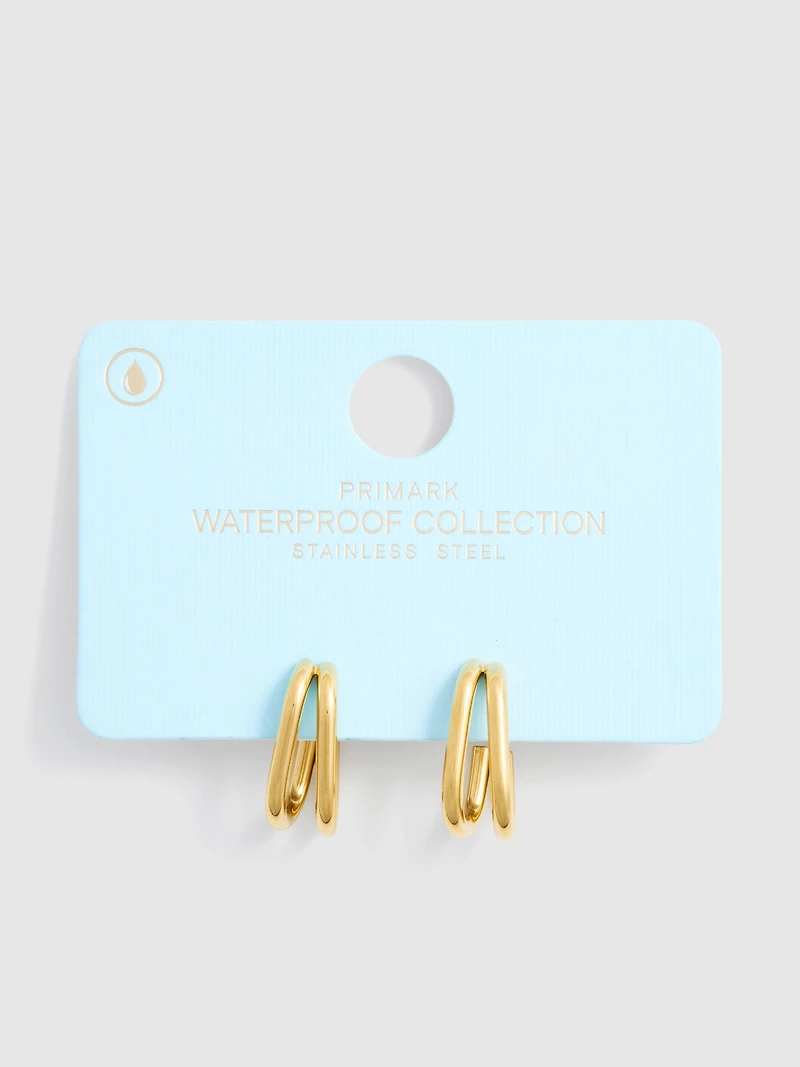Waterproof Double Hoops
