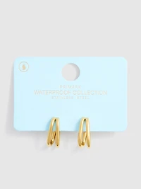 Waterproof Double Hoops