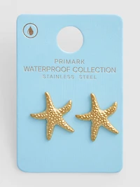 Waterproof Starfish Stud Earrings