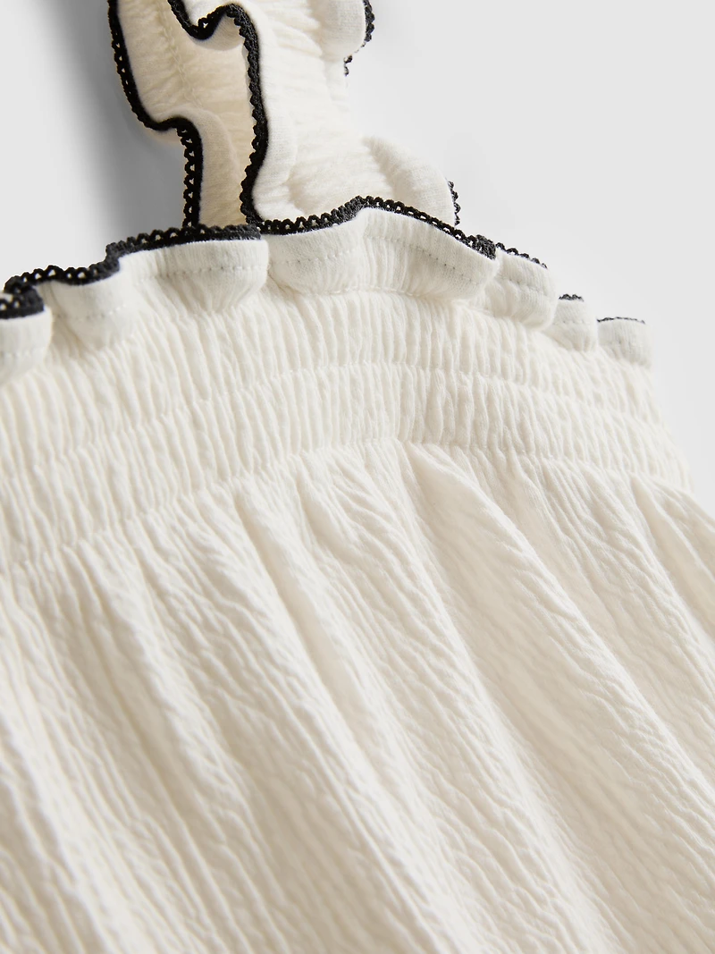 1.5-9yrs | Crinkle Textured Blouse and Shorts Set