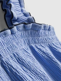 1.5-9yrs | Crinkle Textured Blouse and Shorts Set