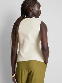 Sculpted Button Through Waistcoat