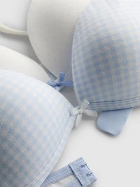 2pk Cotton Rich Wireless Bra