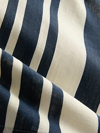 Striped Pointed Hem Blouse