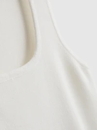 Knitted Square Neck Tank Top