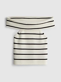 Knitted Off-the-Shoulder Sweater