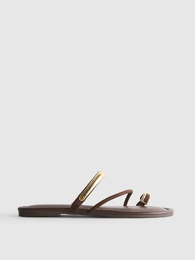 Paula Echevarría Toe Post Sandals