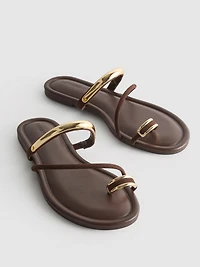 Paula Echevarría Toe Post Sandals