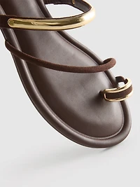 Paula Echevarría Toe Post Sandals