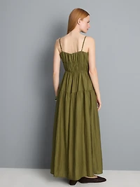 Tiered Smock Maxi Dress