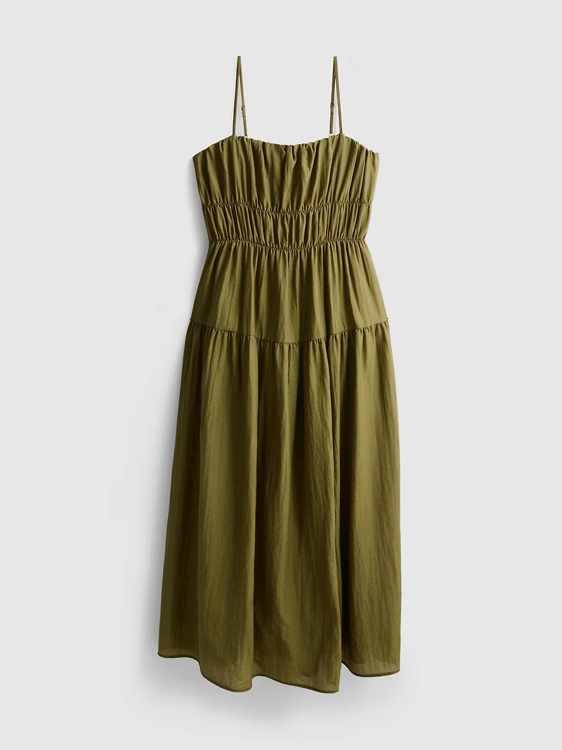 Tiered Smock Maxi Dress