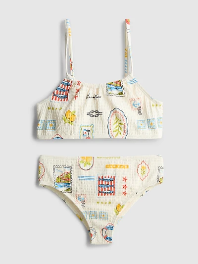 7-15yrs | Postcard Graphic Bikini