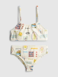 7-15yrs | Postcard Graphic Bikini